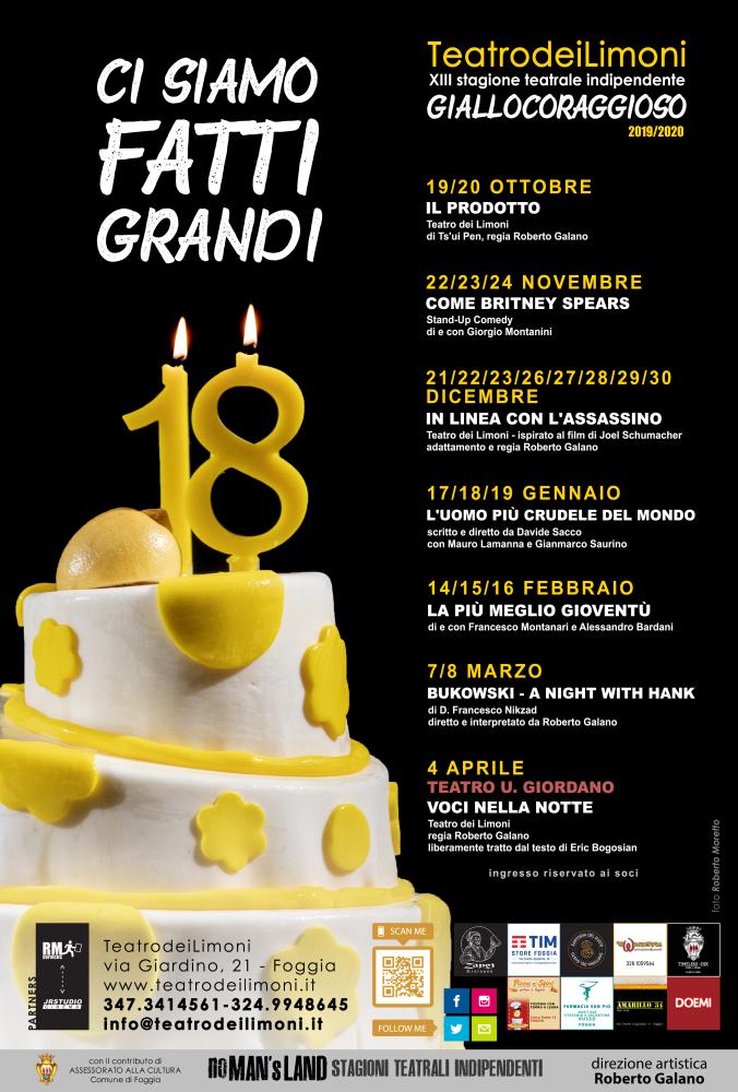 Manifesto Giallocoraggioso 2019/20